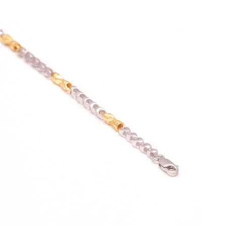 Mens Platinum Link Chain - Platinum Material, Silver-Gold Color | Gold Plating, Long Lasting Durability for Anniversary, Engagement, Party, Wedding