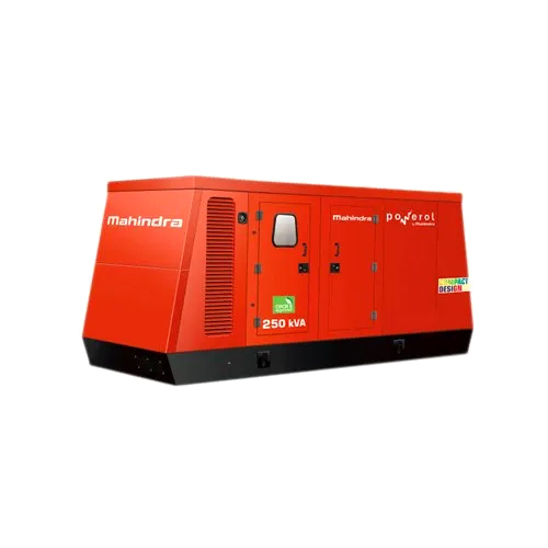 ब्राउन महिंद्रा पॉवरोल 250kva डीजल जनरेटर सेट