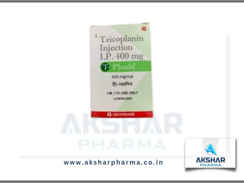 टी-प्लानिन 400mg/शीशी अनुप्रयोग: अस्पताल