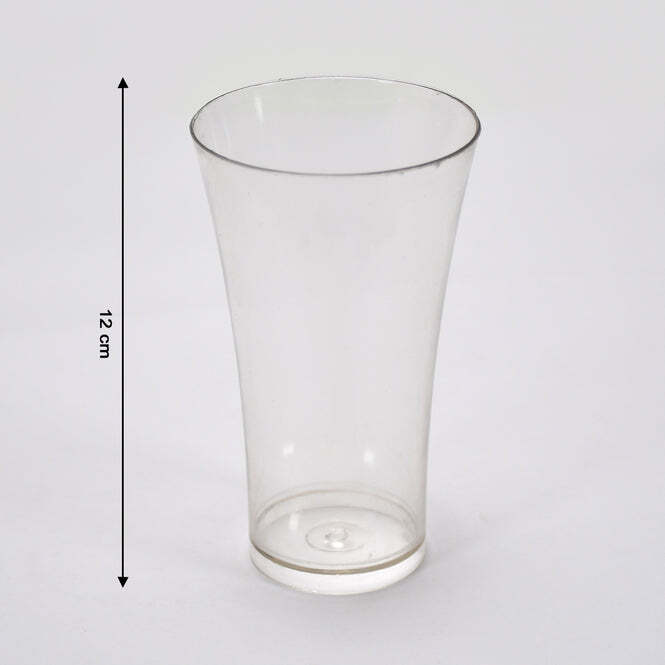 Drinking Glasses For Water Juice - Bpa Free Polycarbonate, 8x8x30 Cm, White | Shatter Resistant, Lightweight, Stackable, Ideal For Bars & Catering
