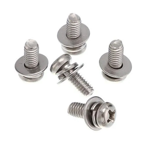 Stainless Steel Pan Combi Screw - Color: Silver