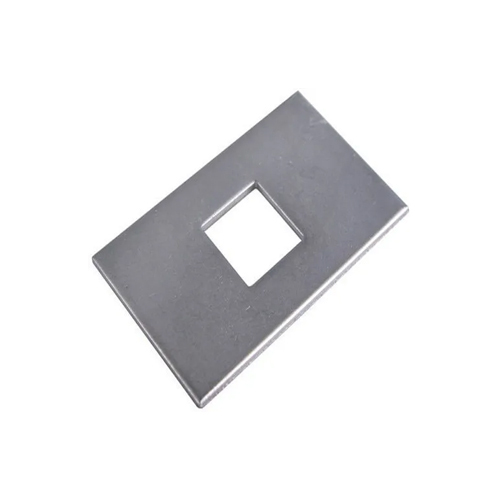 Stainless Steel Rectangular Washer - Color: Silver