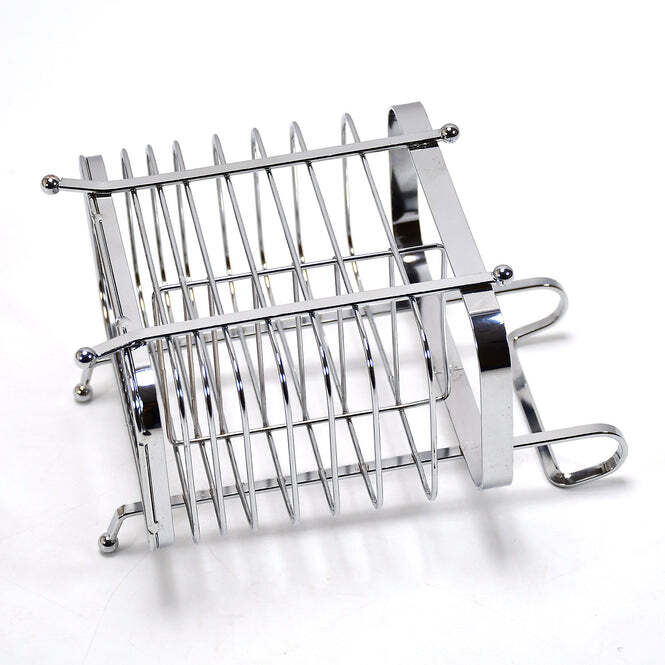 Stainless Steel Drying Rack - Length: 16cm, Breadth: 9cm, Height: 21cm | Crack And Rust Proof, Multifunctional, Space-saving Design, Durable Utensil Holder