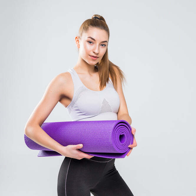 Yoga Mat - 63x10x10 Cm, 370 Gm Weight | Multi-color, Ideal For Workout, Yoga, Pilates, And Meditation Sessions