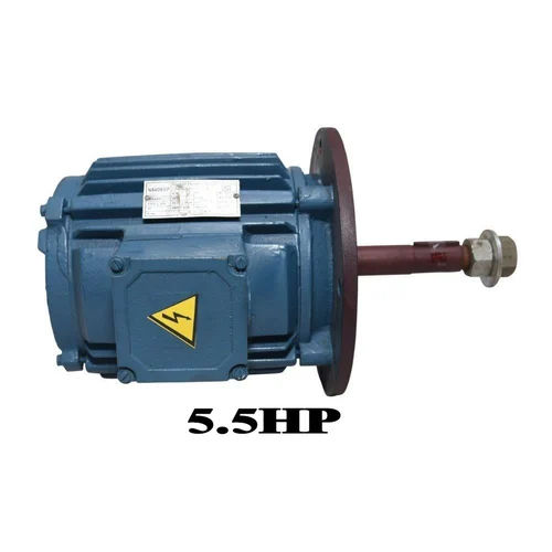 Blue 5.5hp Three Phase Electric Motor