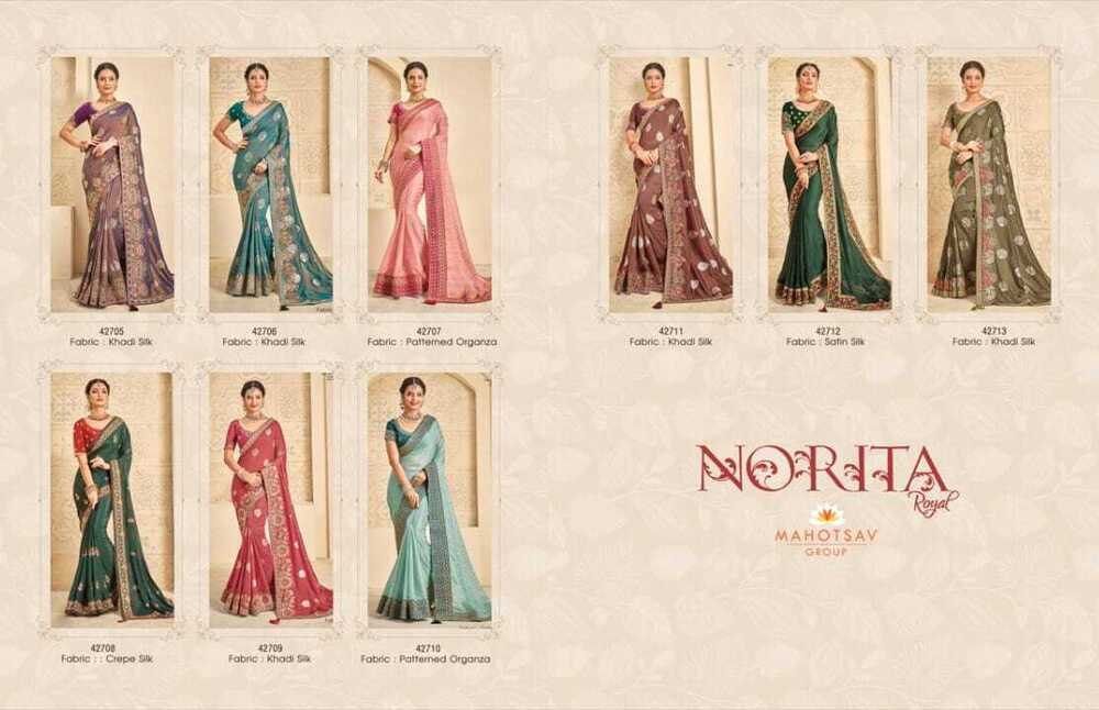 Georgette Mahotsav Silk Saree