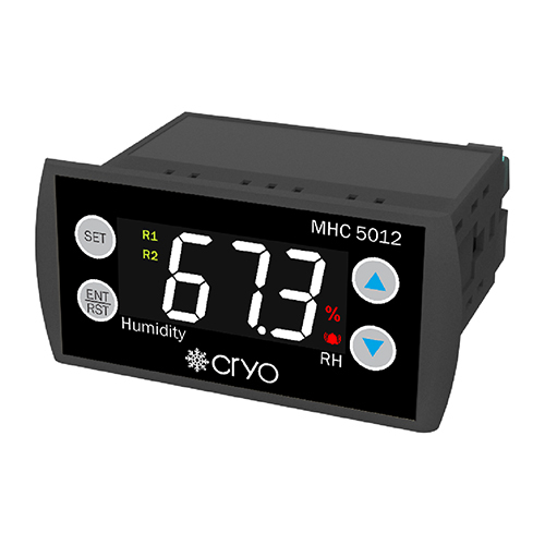 Black 40X80X80Mm Humidity Controller