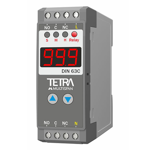 ग्रे 76x28x85 मिमी ऑन डिले साइक्लिक टाइमर