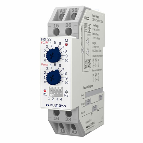 व्हाइट 90x22.5x67.5 मिमी फॉरवर्ड रिवर्स टाइम