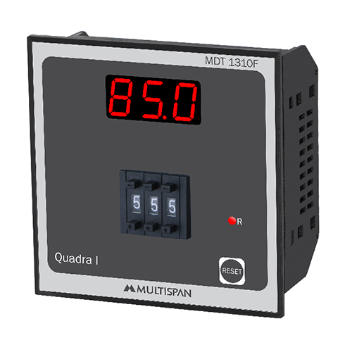 ब्लैक 96x96x52 मिमी थंबव्हील टाइमर