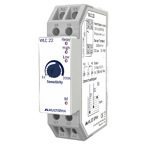 सफेद 90x22.5x67.5 मिमी जल स्तर नियंत्रक