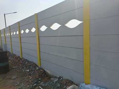 Cement Building Compound Wall - Concrete/RCC, Polished Finish | High Quality for Commercial Applications
