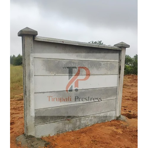Cement Boundary Wall - Concrete / Rcc, High Quality Polished Finish , Durable And Low Maintenance Solution