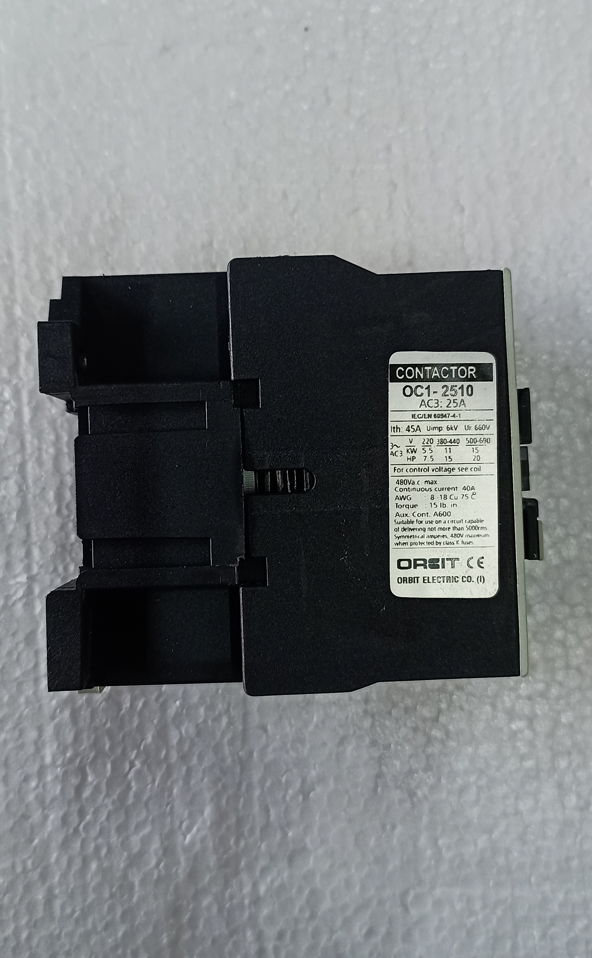 Orbit 25a Contactor