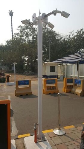 CCTV Pole - Steel, 6-12 Meters Height, Gray | Durable Design, Easy Installation, High Visibility, Secure Mounting, Wide Coverage