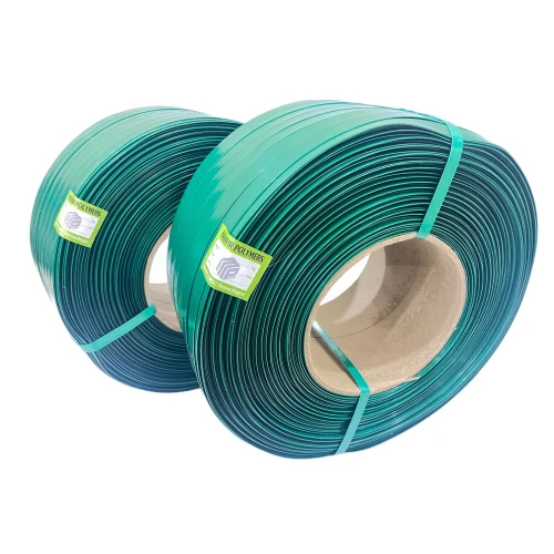 Reprocessed Pet Strap - Pet Material, Customized Size, Dark Green Color, 20 Kg Roll Packaging | Commercial Usage, Plain Packaging
