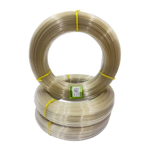 Golden Transparent Pet Wire - 1.7 Mm Thickness, Plain Pattern, Golden Color | Key Features: Pet Material, Copper Insulation, Available In Various Sizes, Suitable For Commercial Use