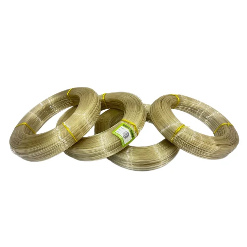 Golden Transparent Pet Wire - 1.7 Mm Thickness, Plain Pattern, Golden Color | Key Features: Pet Material, Copper Insulation, Available In Various Sizes, Suitable For Commercial Use