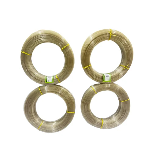 Golden Transparent Pet Wire - 1.7 Mm Thickness, Plain Pattern, Golden Color | Key Features: Pet Material, Copper Insulation, Available In Various Sizes, Suitable For Commercial Use
