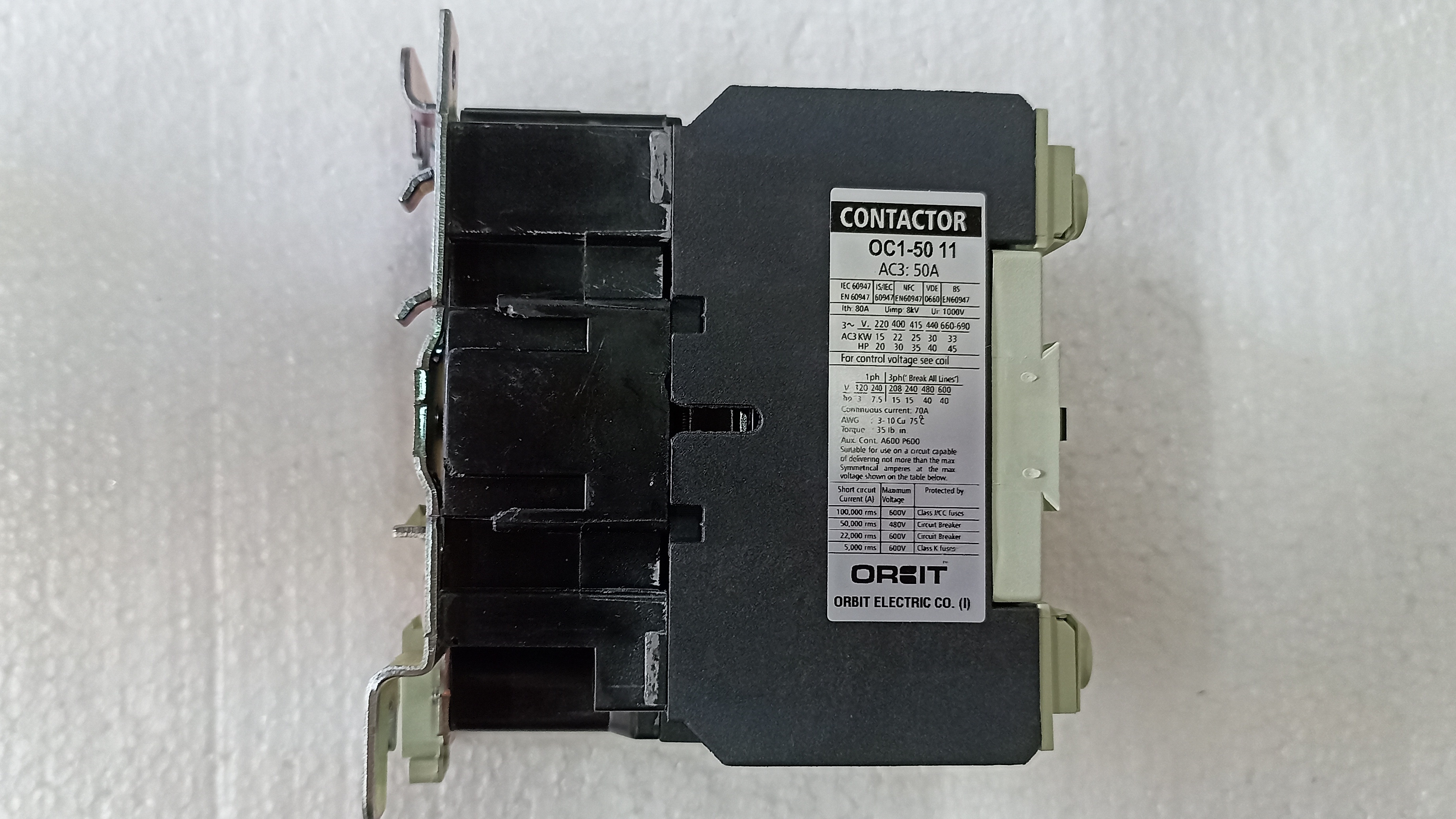Orbit 50a Contactor