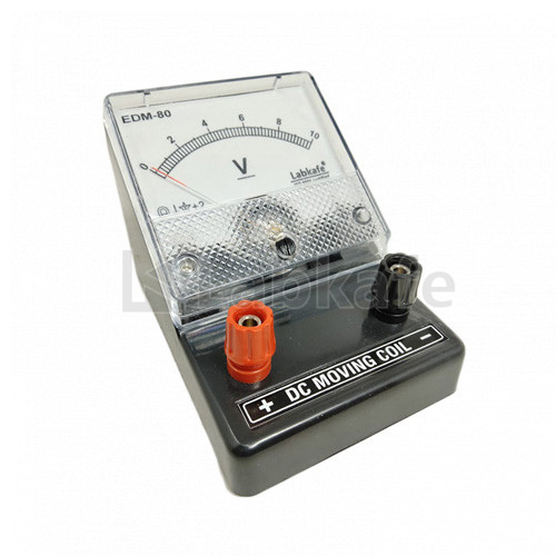 Voltmeter - Mild Steel, Square Dial, 10 Volt DC | Gray Color, Industrial & Laboratory Application