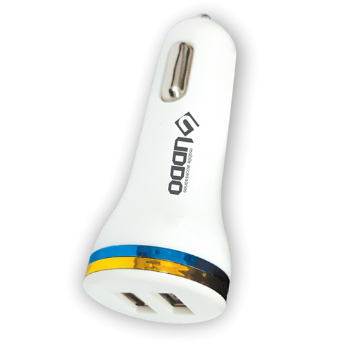 Ud Cc 415 Dual USB Car Charger - Plastic, Various Sizes | Compatible With Mobile Devices, Includes Warranty