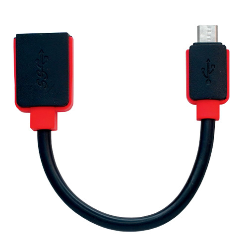 V 8 Plastic Otg With Tpe Wire - Plastic Body, 1.5a Charging Current, Black Color | Automatic Detection, Heat & Low Temperature Resistance