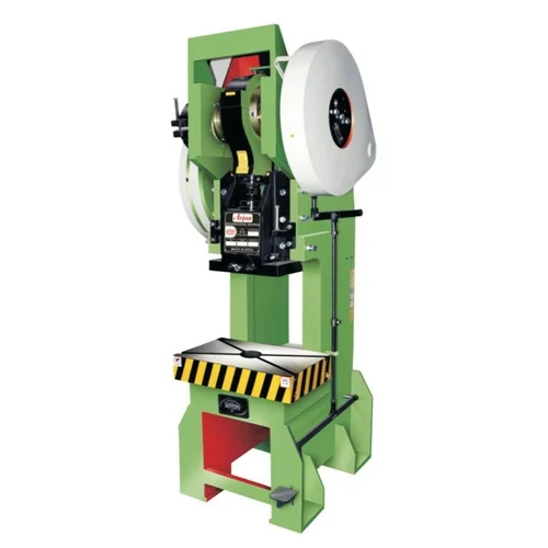 20 Ton Semi-automatic Double Gear Power Press Machine - Ms Material, Green Finish , 220-440 Volt Voltage, Industrial Application, Warranty Included