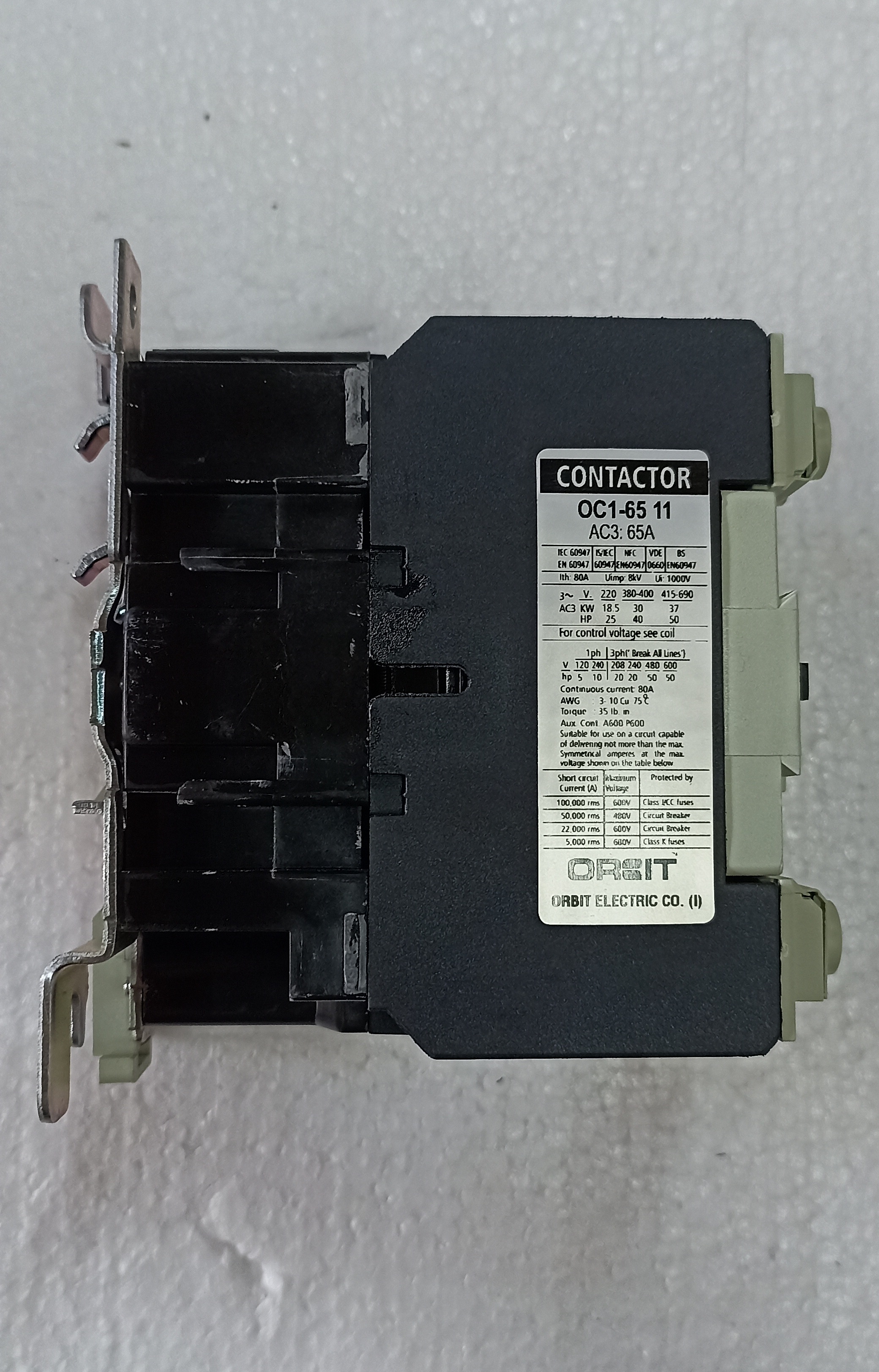 Orbit 65a Contactor