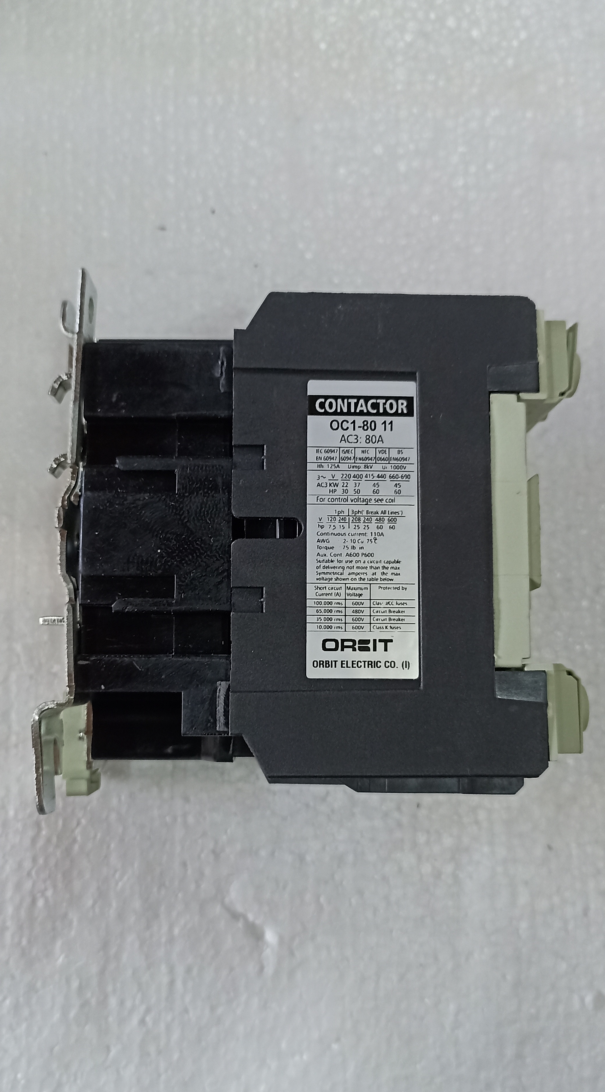 Orbit 80a Contactor