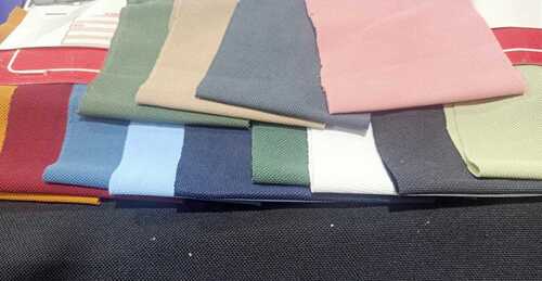 Polo Knitted Fabrics - Polyester Material, 58 Inches Wide, Multicolor Design | Washable With Plain Texture