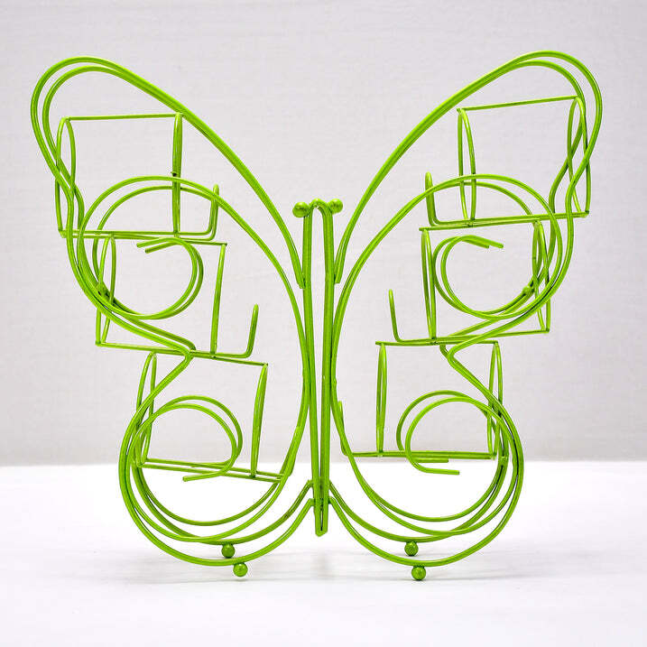 Mix Color Butterfly Shape  Glass Holder