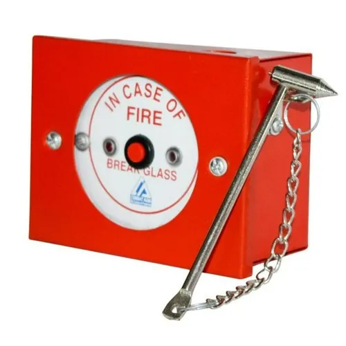 Ms Mcp Fire Alarm Control Panel - Plastic Body, Red Color, 24v Voltage | Automatic Operation, Suitable For Commercial Usage