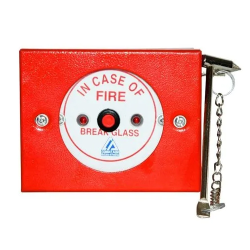 Ms Mcp Fire Alarm Control Panel - Plastic Body, Red Color, 24v Voltage | Automatic Operation, Suitable For Commercial Usage