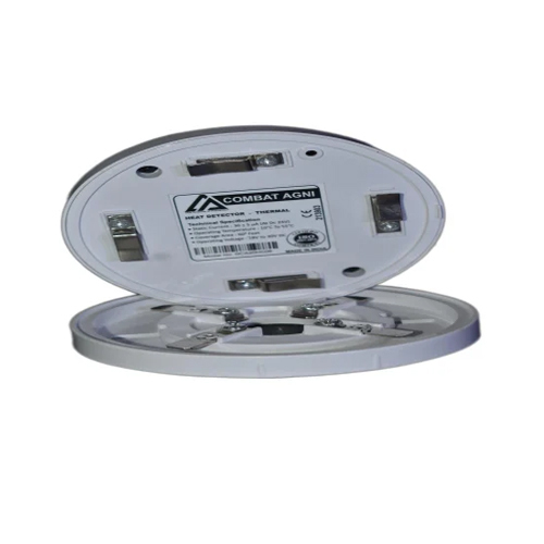 Conventional Smoke Detector - Abs Plastic, 105mm Diameter, White Color | 24v Automatic Photoelectric Alarm With Dual Red Led Indication, 2-year Warranty
