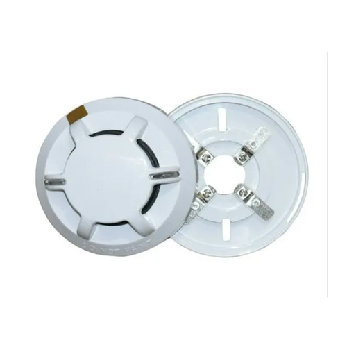 Conventional Smoke Detector - Abs Plastic, 105mm Diameter, White Color | 24v Automatic Photoelectric Alarm With Dual Red Led Indication, 2-year Warranty