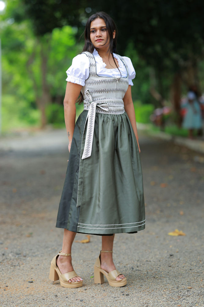 cheap plus size formal dresses for weddings Leopard Dirndl - Leopard Print Dirndl for Oktoberfest