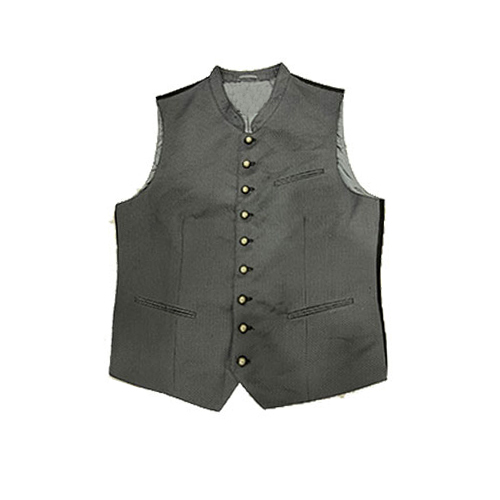 Mens Stylish Waistcoat - Blue Striped Slim Fit | Breathable, Washable, Modern Design, Half Sleeves