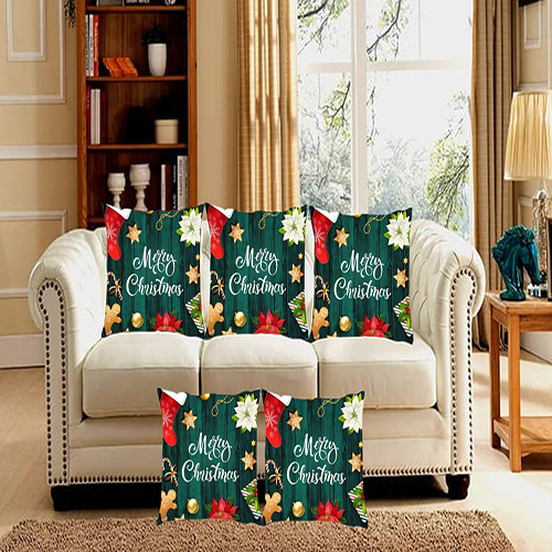 Cushion Covers - 100% Cotton, Multicolor Design | Versatile For Chair, Car, Decorative Use, Home & Garden Furniture, Printed Style