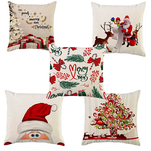 Cushion Covers - 100% Cotton, Multicolor Design | Versatile For Chair, Car, Decorative Use, Home & Garden Furniture, Printed Style
