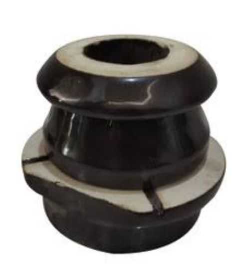 Disc Insulator - Porcelain, 66 Kv, Brown, Polished Finish | Application In Industrial Electrical Use, Warranty: 1 Year, Weight: 50-1000 Grams