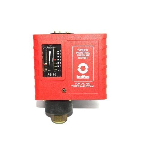 Indfos Pressure Switch - Industrial Red Design | Warranty Included, High-performance Solution