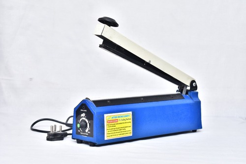 Hand Sealing Machine - Plastic & Metal, 400x100x80 Mm, Blue, 300 Mm Sealing Width, 100-120v Power , 2 Kg Weight For Food Preservation & Packaging