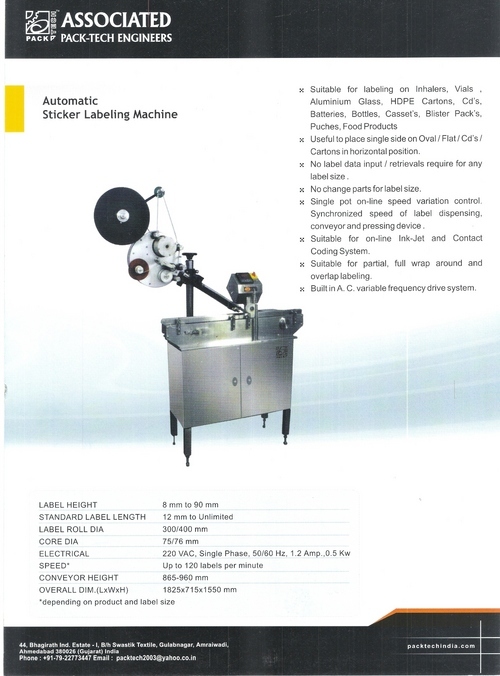 Sticker Labeling Machine