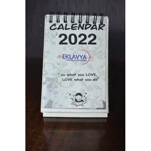 Printed Table Calendar - Paper Material, Lightweight Design, Various Sizes Available | Ideal For Gifts And Promotions