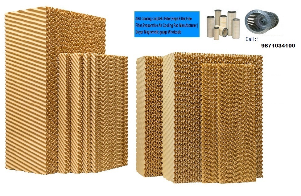 Cellulose Pad - 600x600x50mm To 1800x600x300mm | Eco-friendly Brown And Green Cooling Solution For Industrial And Agricultural Applications