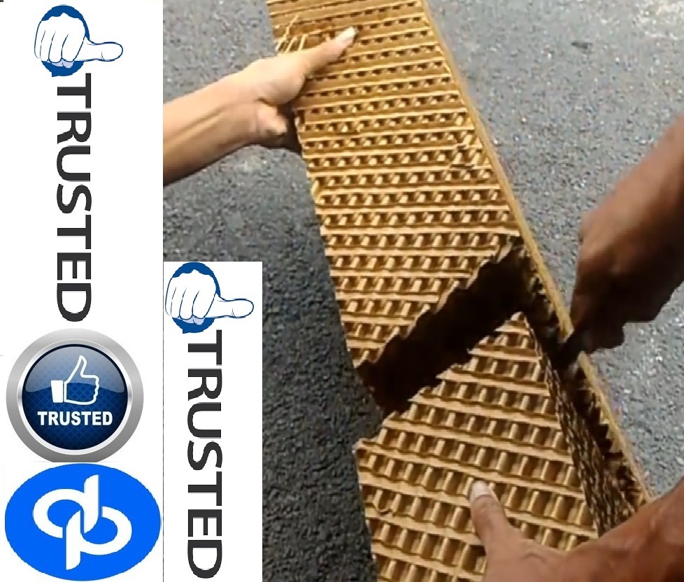 Brown Evaporative Cellulose Cooling Pad Manufacturers From Chennai - Dp Engineers