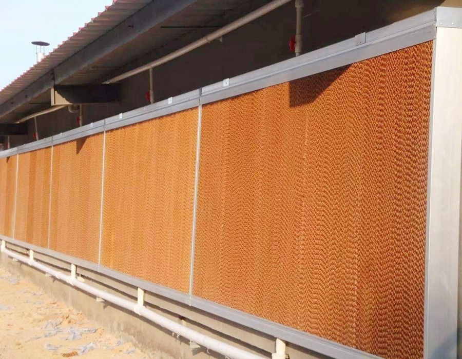 Cellulose Pad - 600-1800 Mm, Humidification, Brown & Green Brown, Window Mount Design For Industrial Applications
