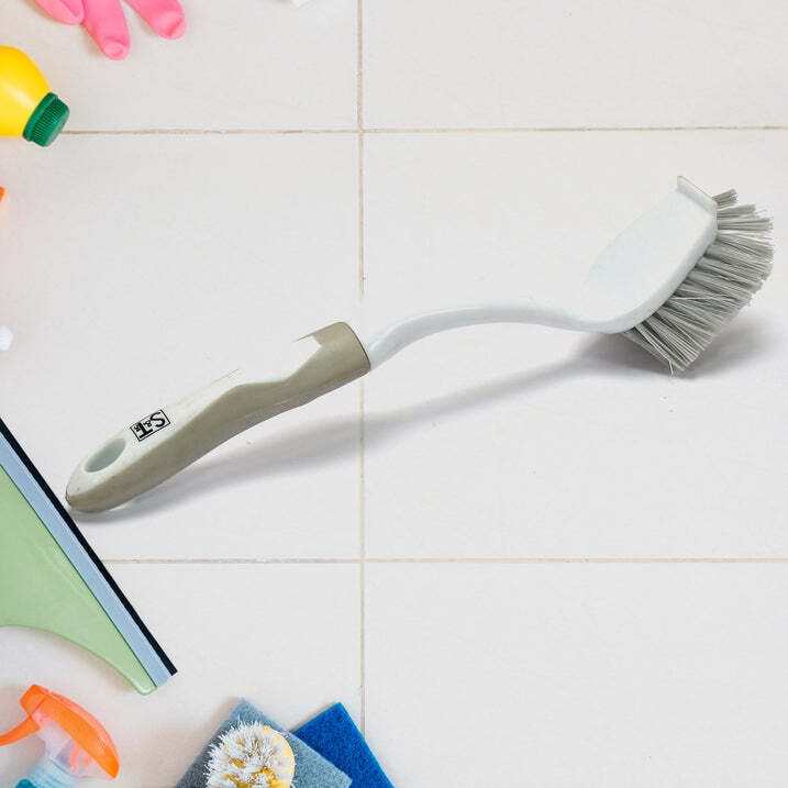 Multipurpose Cleaning Brush - Plastic, 29x6x7 Cm | Unique Ergonomic Design, Lightweight With Flexible Bristles For Hidden Spots And Stubborn Stains