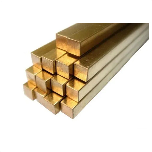 Brass Square Rod - Hard Temper, Golden Color | Ideal for Decorative and Musical Instrument Applications